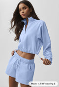 Alumni Cropped 1/4 Zip + Short Set