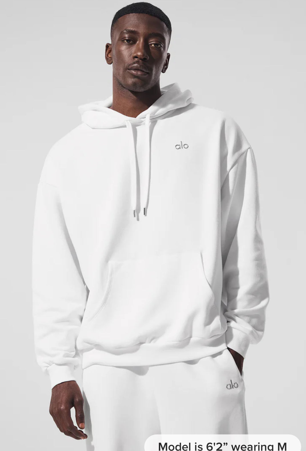 Men CozyLine Hoodie White