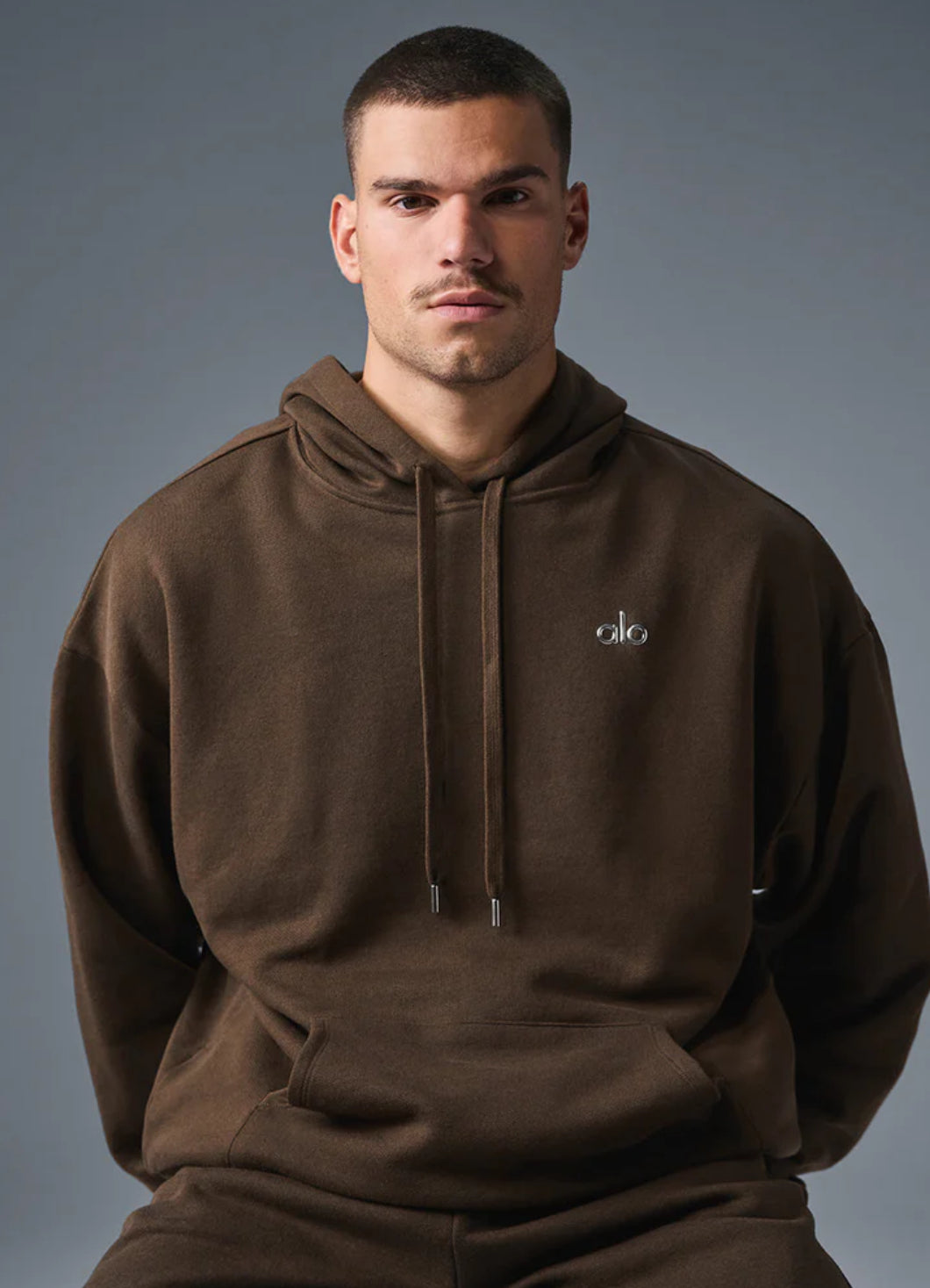 Men CozyLine Hoodie Espresso