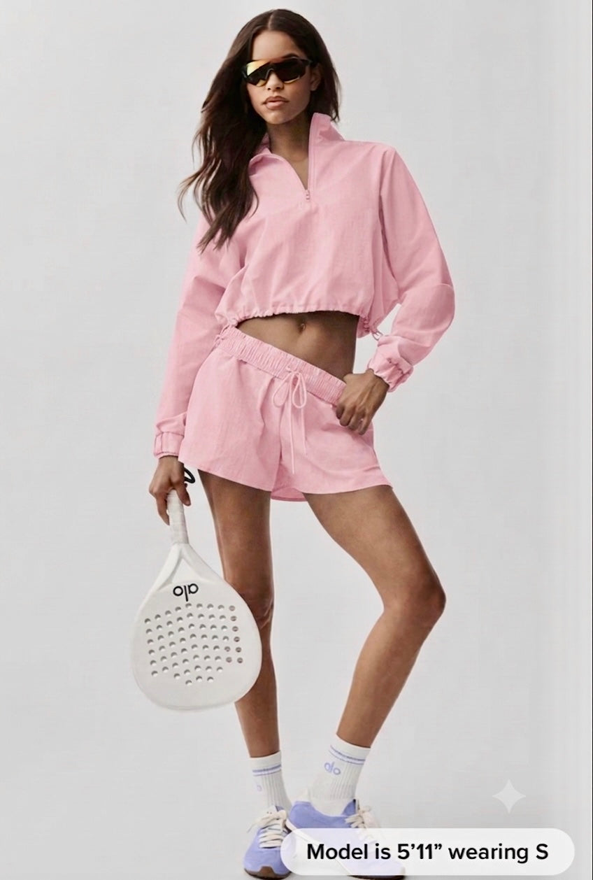 Alumni Cropped 1/4 Zip + Short Set