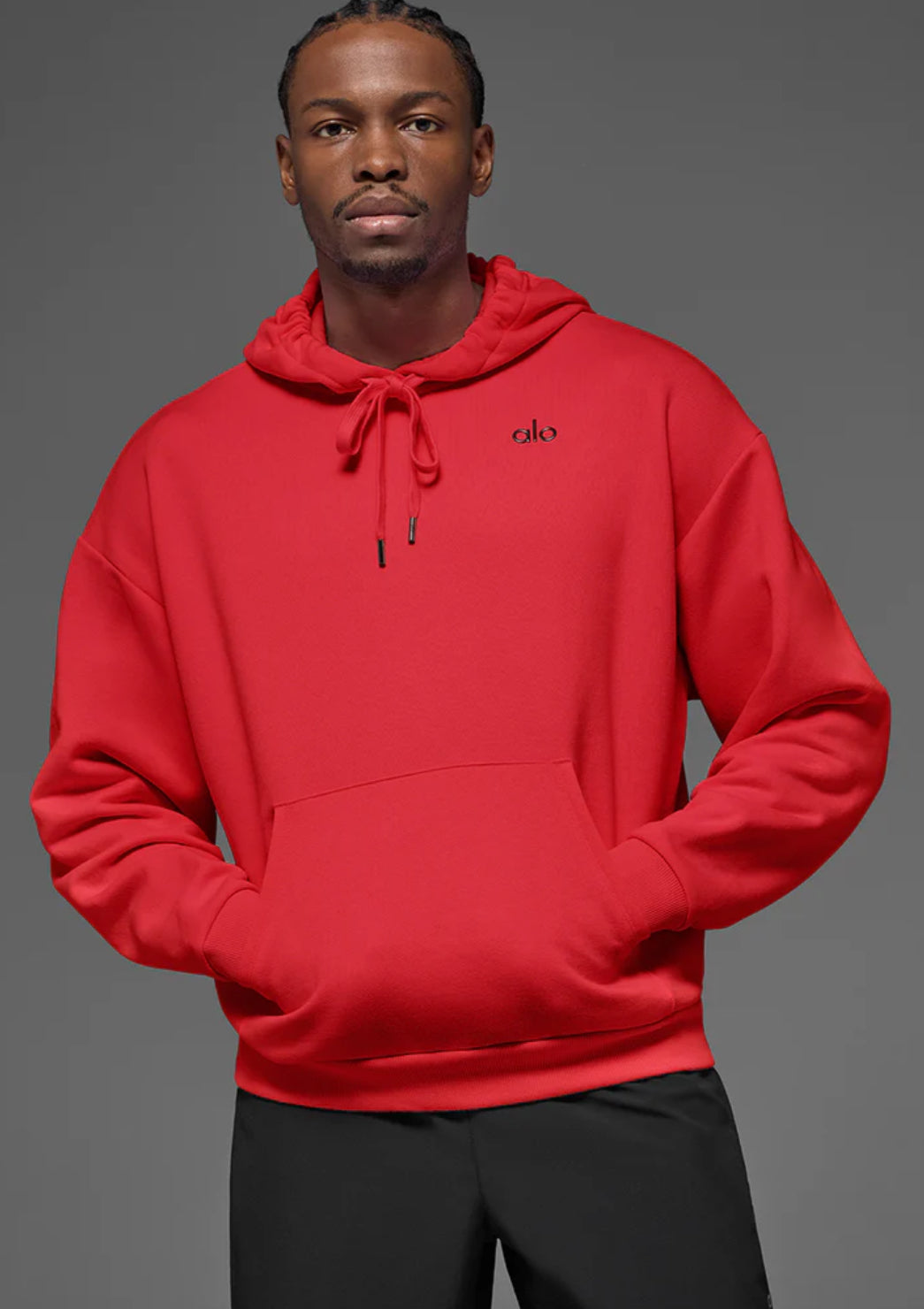 Men CozyLine Hoodie Red