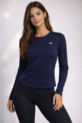 Ribbed Long Sleeve Navy