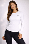 Ribbed Long Sleeve White