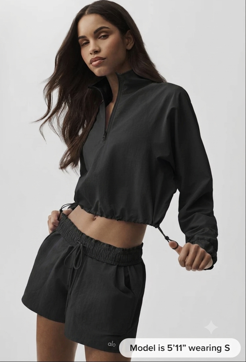 Alumni Cropped 1/4 Zip + Short Set